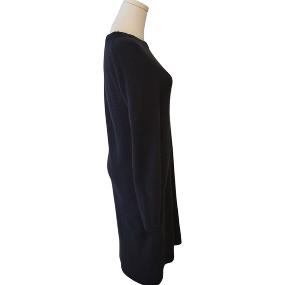 J. Crew Black Super Soft Sweater Dress Size Small - Picture 4 of 6